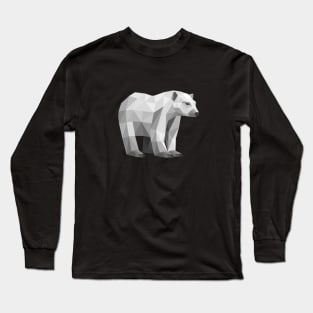 Grey Polar Bear Long Sleeve T-Shirt